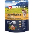 Krmivo pro psa Ontario Puppy Medium Lamb & Rice 0,75 kg