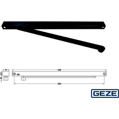 Geze RAL 9005 119580 černá – Hledejceny.cz