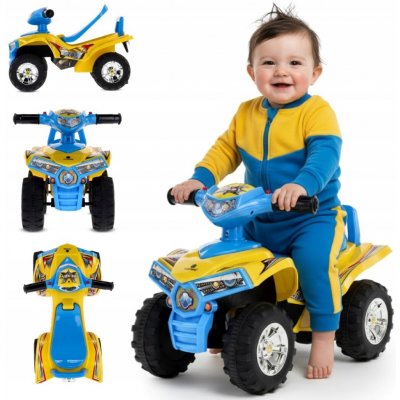 Quad Goodyear Ride-On Modro-žluté – Sleviste.cz