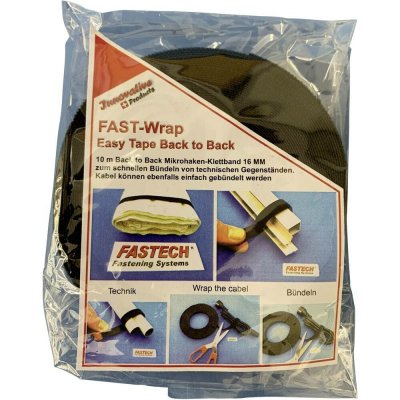 FASTECH® 702-330-Bag pásek se suchým zipem na rostliny a zahradu háčková a flaušová část (d x š) 10000 mm x 16 mm černá – Hledejceny.cz