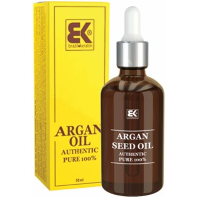 Brazil Keratin Argan Oil 100% arganový olej výrazně regeneruje poškozené a suché vlasy 50 ml – Hledejceny.cz