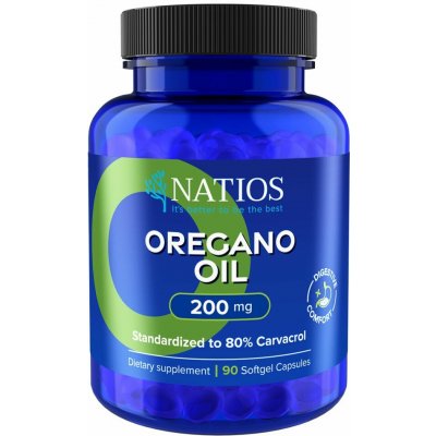 NATIOS Oregano Oil, 80% karvakrol, 200 mg 90 softgel kapslí – Hledejceny.cz