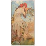 Plakát, Obraz - The Seasons: Summer, Mucha, Alphonse Marie, 22.2 × 40 cm – Zboží Mobilmania