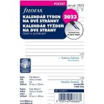 Filofax, Kalendář 2023 kapesní, týden 2 strany, linky, ČJ+SJ – Zbozi.Blesk.cz