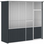 Vidaxl venkovní klec antracitová 215 x 78 x 200 cm pozink – Hledejceny.cz