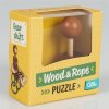 Hra a hlavolam Albi Wood & Rope puzzle Gear shift