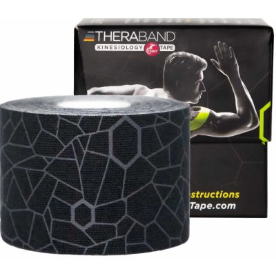 TheraBand Tape černá 5cm x 5m – Zboží Mobilmania