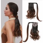 Hedvábný clip in WRAP AROUND PONYTAIL - čokoládová – Hledejceny.cz