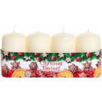 Nohel Garden Svíčka adventní vonná CHRISTMAS FLAVOURS d4x7cm 4ks – Hledejceny.cz