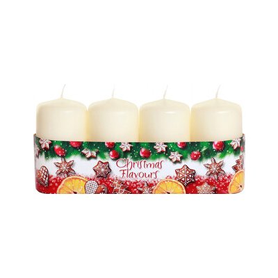 Nohel Garden Svíčka adventní vonná CHRISTMAS FLAVOURS d4x7cm 4ks – Hledejceny.cz