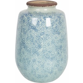 Velká vintage keramická váza s kvítky Bleues – Ø 17*26 cm od 1 080 Kč -  Heureka.cz