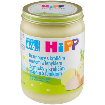 HiPP Bramborys králičím masem a fenyklem 6 x 190 g – Zboží Dáma