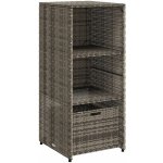 zahrada-XL úložná skříň polyratan 50 x 55 x 115 cm šedá – Hledejceny.cz