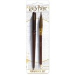 CurePink SR72540 Harry Potter Wand & Broom propiska a tužka 7 x 23 cm – Zboží Živě