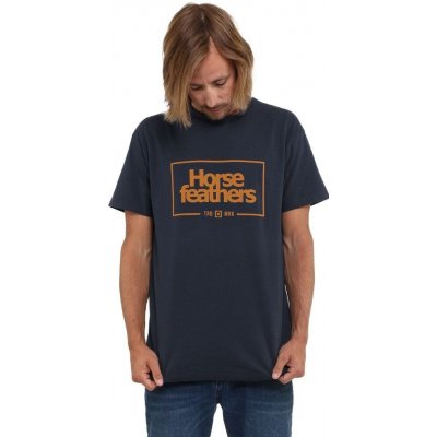 Horsefeathers LABEL T-SHIRT Midnight Navy