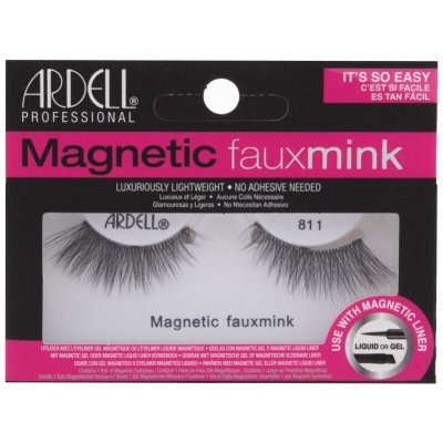 Ardell Magnetic Faux Mink 811 Black + magnetická tekutá gelová linka Magnetic Liquid Liner 2,5 g Black – Zboží Mobilmania