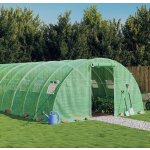 vidaXL s ocelovým rámem 56 m² 14 x 4 x 2 m 3188077 Zelená – Zboží Mobilmania