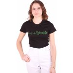 INFINITE MedStyle EKG tričko dámské komorová fibrilace černé – Zboží Mobilmania