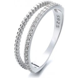 Majya Stříbrný dvojitý prsten AMY 10194