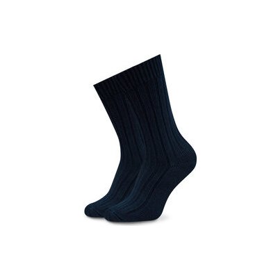 Pepe Jeans Sada 2 párů vysokých ponožek PMU30005 Navy