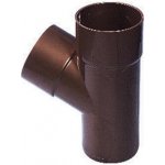 Rinnex Odbočka pro okapový svod 80/80 mm 67° plastová RAL 8017 hnědá – Sleviste.cz