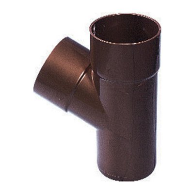 Rinnex Odbočka pro okapový svod 80/80 mm 67° plastová RAL 8017 hnědá – Sleviste.cz