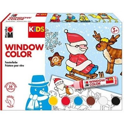 Marabu KiDS sada okeních barev Vánoční 6 x 25 ml – Zboží Dáma