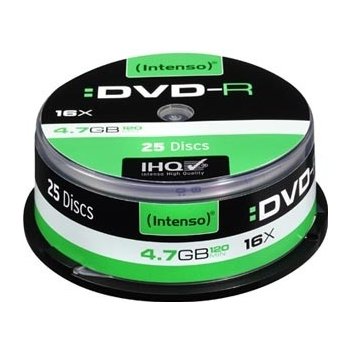 Intenso DVD-R 4,7GB 16x, cakebox, 25ks (4101154)