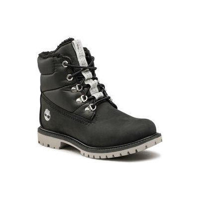 Timberland turistická obuv 6 Prem Puffer Bt Wp TB0A44XD001 black Nubuck silver – Hledejceny.cz