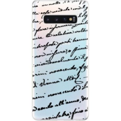 iSaprio Handwriting 01 SAMSUNG GALAXY S10 PLUS černé