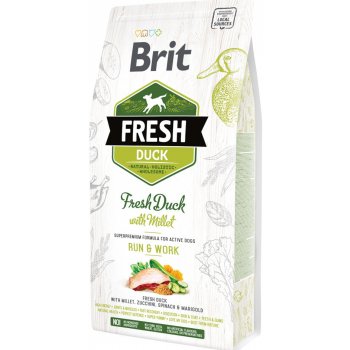 Brit Fresh Duck with Millet Active Run & Work 2,25 kg