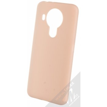 Pouzdro 1Mcz Matt TPU ochranné silikonové Nokia 5.4 světle růžové