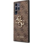 Pouzdro Guess 4G Metal Logo Samsung Galaxy S23 Ultra hnědé – Sleviste.cz