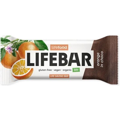 Lifefood Bio Raw tyčinka InChoco pomerančová 40 g – Hledejceny.cz
