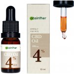 Absinther CBD kapky pro psy a kočky 4% Lososový olej 10 ml – Hledejceny.cz