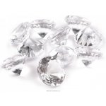 Dekorační broušené kamínky na svatební stoly tvar diamant barva čirá 6mm – Hledejceny.cz