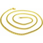Steel Jewelry Řetízek pozlacený z chirurgické oceli NH150132 – Hledejceny.cz