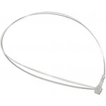 Páska stahovací "lanko", polo-transparentní PP, 1x225mm, bílá – Sleviste.cz