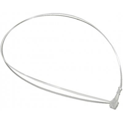 Páska stahovací "lanko", polo-transparentní PP, 1x225mm, bílá – Sleviste.cz