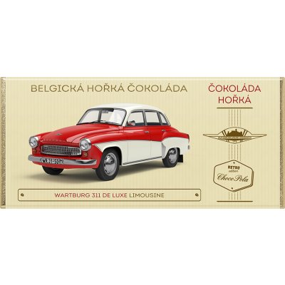 CHOCO POLA Wartburg 311 De Luxe Limousine hořká čokoláda 100 g – Zbozi.Blesk.cz