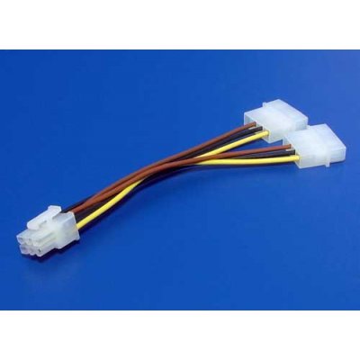 Premiumcord kn-9 Redukce napájecí 5.25" Molex - 6 pin pro PCI-E grafické karty – Zbozi.Blesk.cz