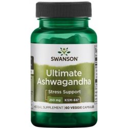 Swanson Ashwagandha KSM-66 250 mg 60 kapslí