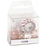 Heyda Dekorativní lepící páska mini + odvíječ, 1,2 cm x 3 m, měděná, 5 ks – Hledejceny.cz