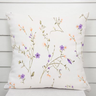 Biante bavlna Sandra SA-382 Fialové luční kvítí na krémovém 60 x 60 cm – Sleviste.cz
