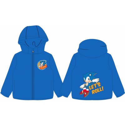 Eplusm chlapecká bunda Sonic s fleece podšítím modrá