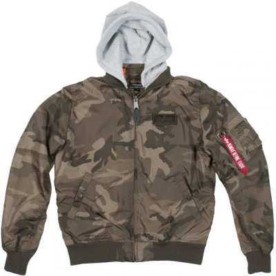 Bunda Alpha Industries MA-1 TT Hood olive camo