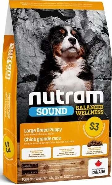 Nutram S3 Sound Puppy Large Breed 3 x 11,4 kg