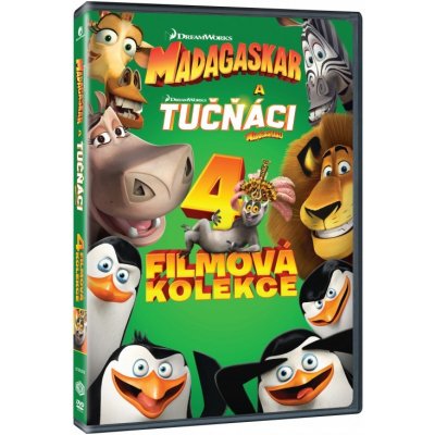 Madagaskar 1.-3. + Tučňáci z Madagaskaru kolekce DVD – Hledejceny.cz