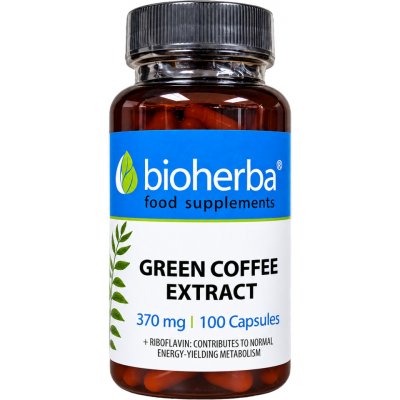 Bioherba Zelená káva extrakt 370 mg 100 kapslí – Hledejceny.cz