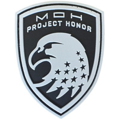 WARAGOD Medal of Honor Eagle PVC nášivka, šedá – Sleviste.cz